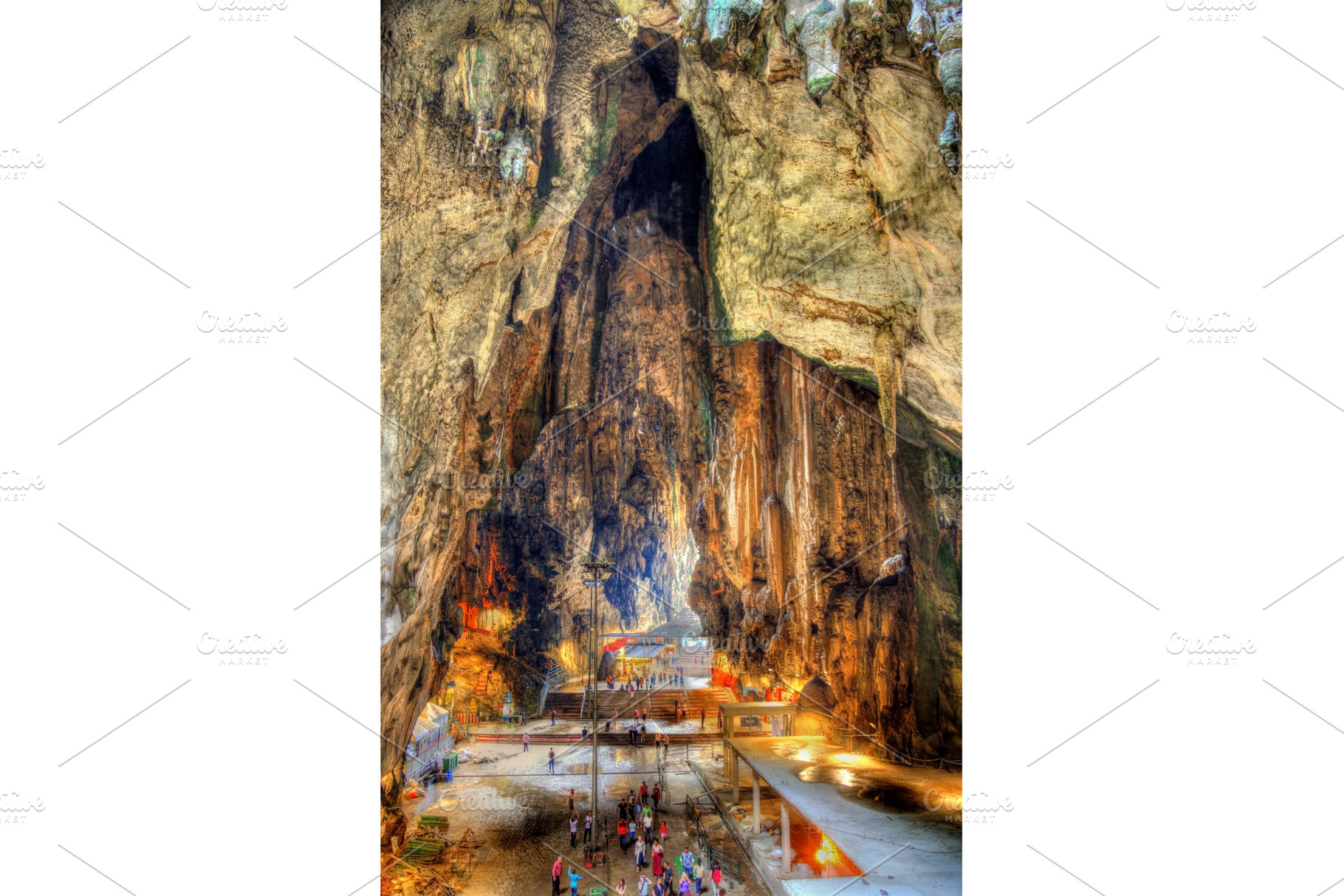 Interior of batu caves in kuala lumpur malaysia featuring batu, interior, and, an Architecture Photo by Leonid Andronov