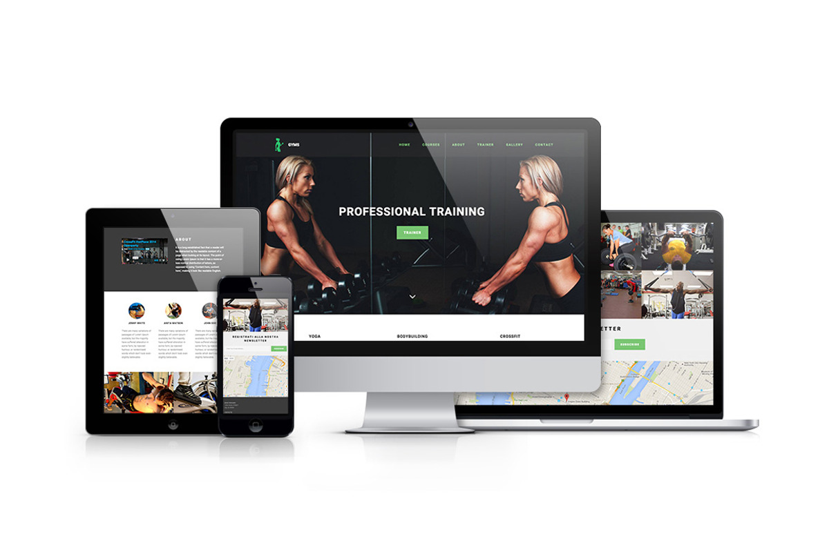 GYMS - One page fitness theme, a HTML Template by NsThemes