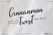 YJC Cinnamon Twist, a Script Font by YENTY JAP CO (Thumbnail 1 of 7)
