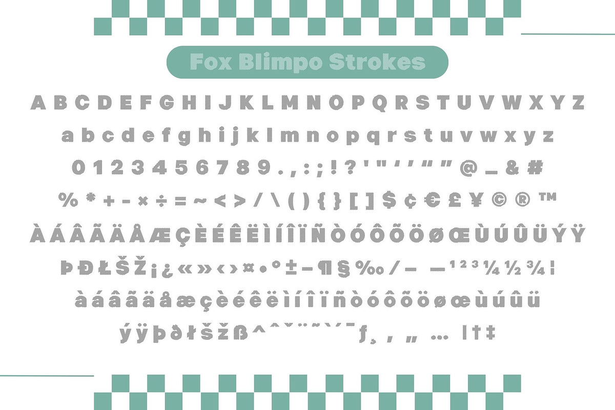 Fox Blimpo : 4 Font Styles, a Symbol Font by Fox7 By Rattana (Photo 10 of 13)