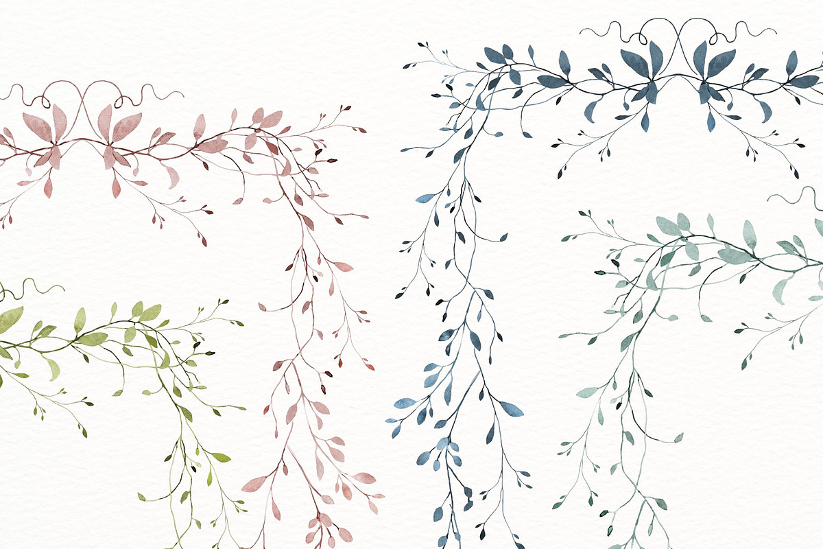Vintage frame borders, a Decorative Illustration by AnnelyBlooms (Photo 4 of 8)