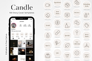 100 Candle Instagram Story Highlight, a Social Media Template by PatternLab. (Thumbnail 1 of 9)