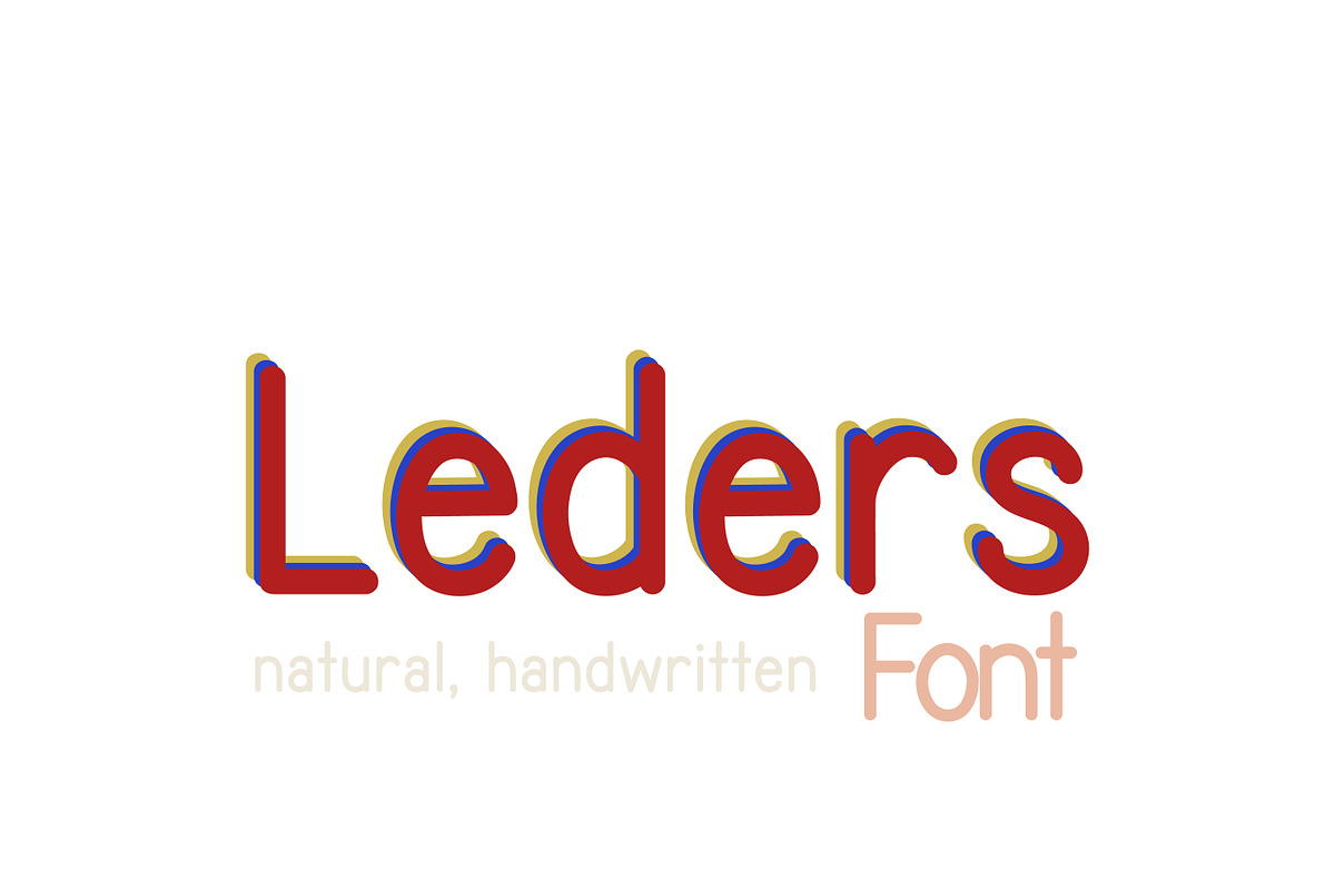 Leders Font, a Handwritten Font by noonsun (Photo 1 of 7)