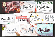 Handwritten Font Bundle is back!, a Script Font by VladCristea (Thumbnail 2 of 67)