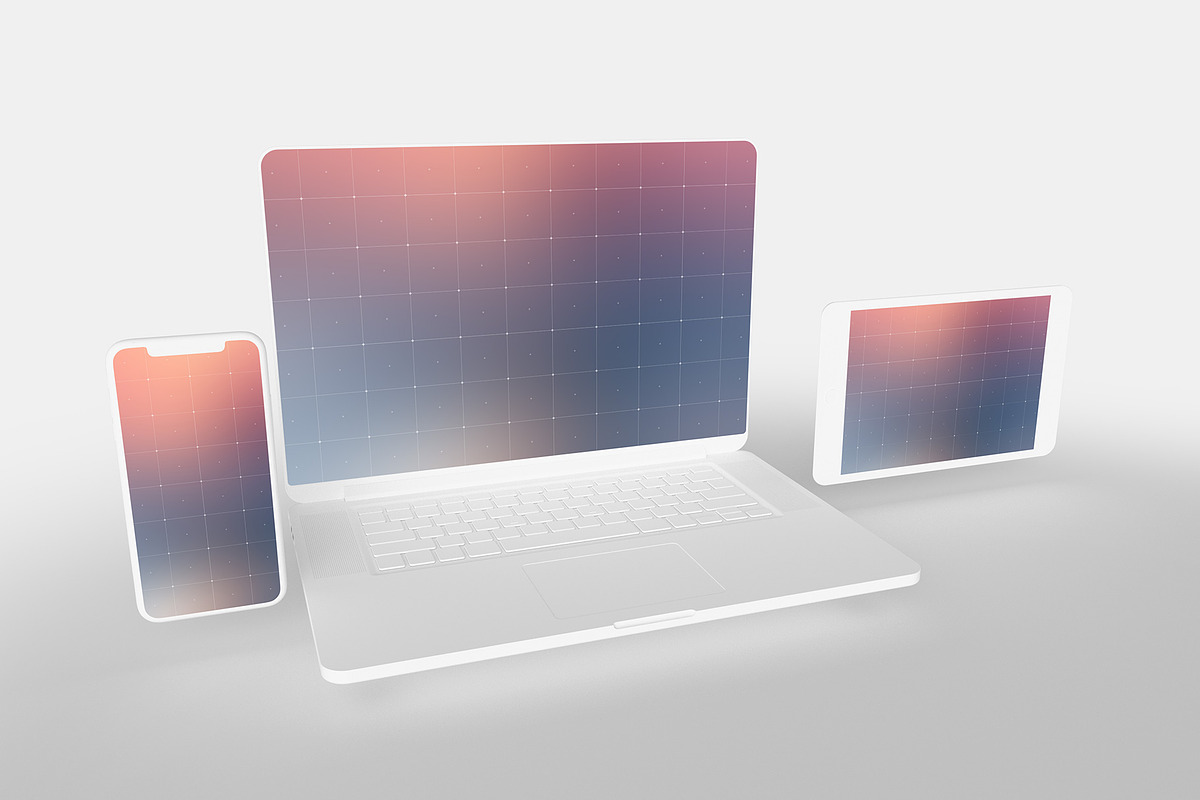 White Device Displays Mockup Pack, an iPhone Mockup by City Poster Mockups (Photo 7 of 15)
