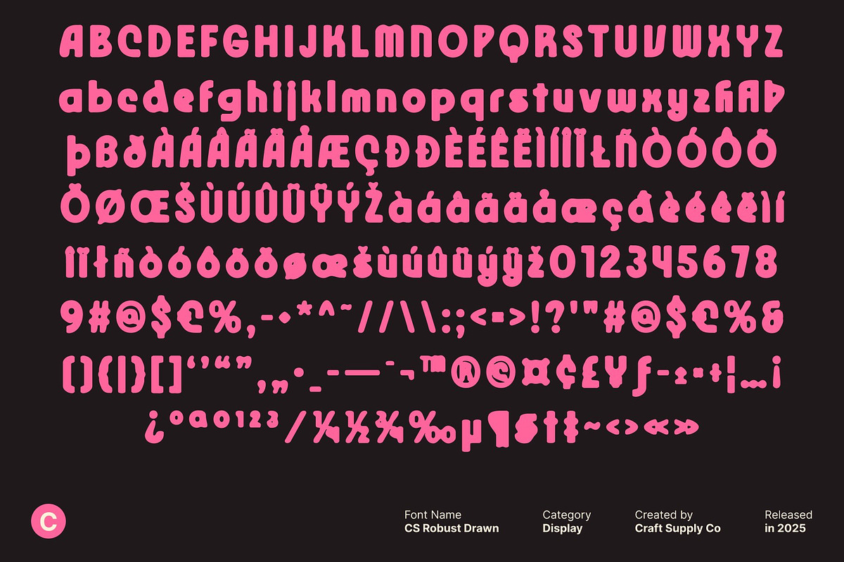 CS Robust Drawn, a Sans Serif Font by Craft Supply Co. (Photo 8 of 8)