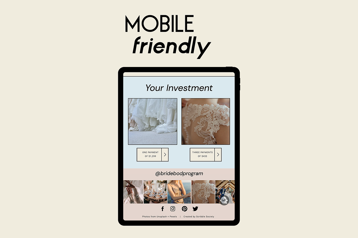 Showit Website Sales Page Tempalte, a Websites & App Template by Scribble Society (Photo 2 of 8)