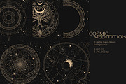 5 Vector space backgrounds, a Background Graphic by Nadia Murash (Thumbnail 1 of 7)