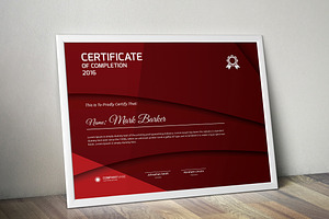 Certificate Word | PSD | AI, a Stationery Template by Curve Design