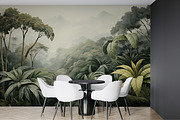 Tropical Plants Landscape Wallpaper, a Wallpaper Graphic by Muzi pear studio (Thumbnail 6 of 12)