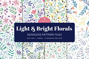 Light & Bright Floral Pattern Tiles, a Pattern Graphic by Fern & Quill (Thumbnail 1 of 7)