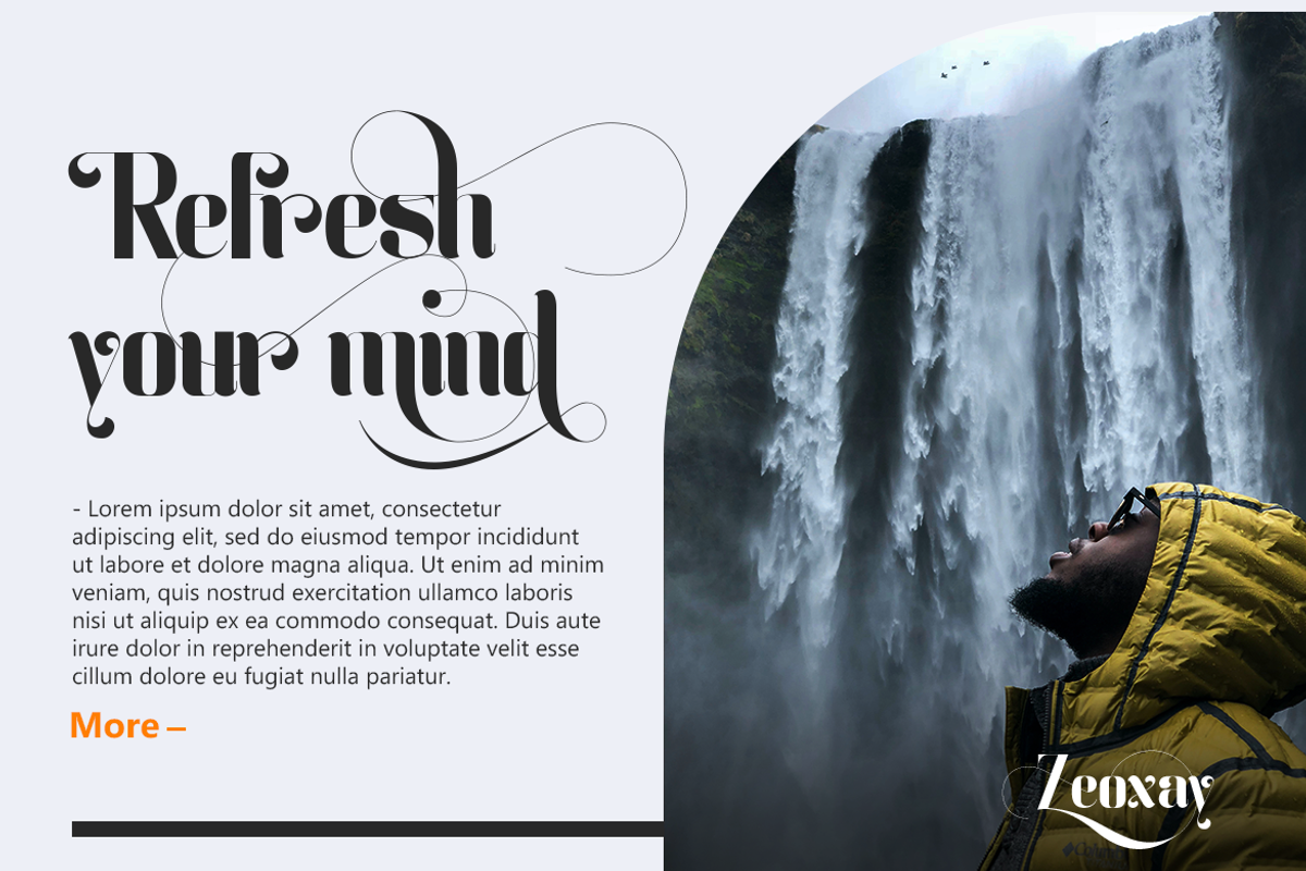 Zeo Xay - Sans Serif Font, a Sans Serif Font by Saxofont (Photo 2 of 10)