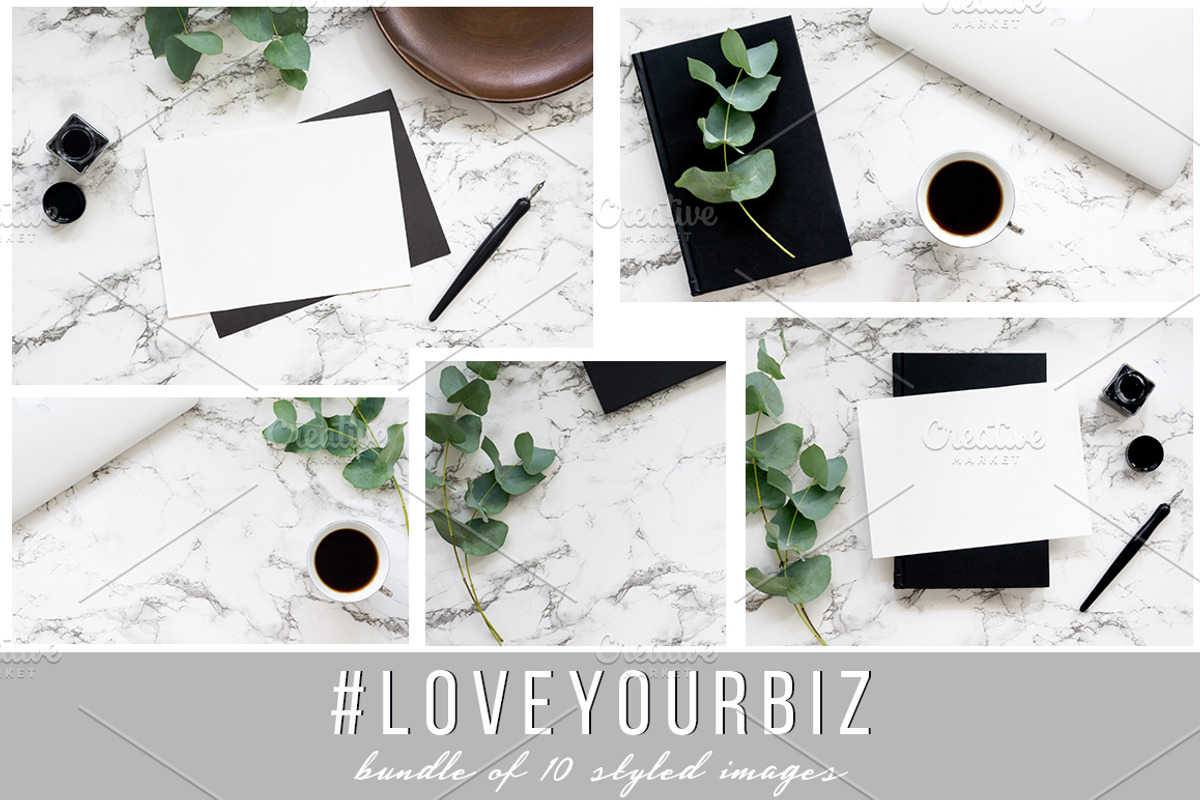 Bundle of 10 styled stock photos, a Product Mockup by Bang Bang Bureau (Photo 1 of 5)