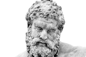 Head of the Hercules sculpture, an Arts & Entertainment Photo by BOOCYS