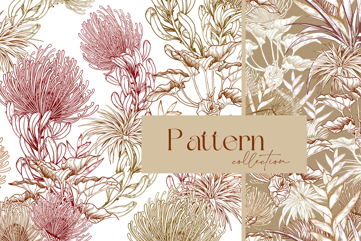 Tropical Pattern Collection, a Decorative Illustration by Jeanna Draw (Photo 2 of 12)