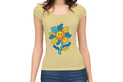 Groovy Flower Clipart, an Object Illustration by Forhadx5 (Thumbnail 10 of 11)