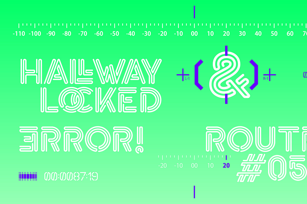 eNeon — Layered Typeface preview 5