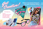 1980s Retro Fashion Patterns Vol 2, a Pattern Graphic by Wingsart Studio (Thumbnail 4 of 8)