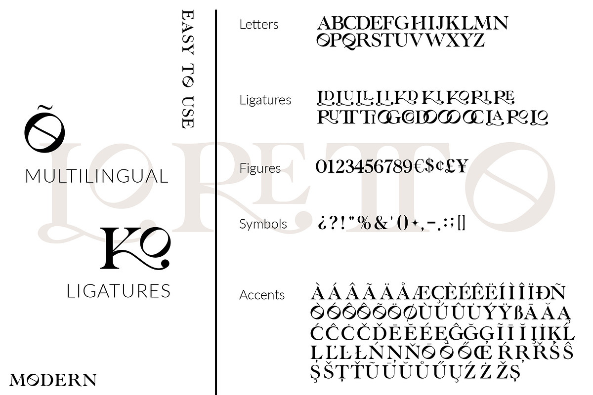 Loretto - Elegant Font + Bonus, a Font by GraphicDash (Photo 8 of 11)