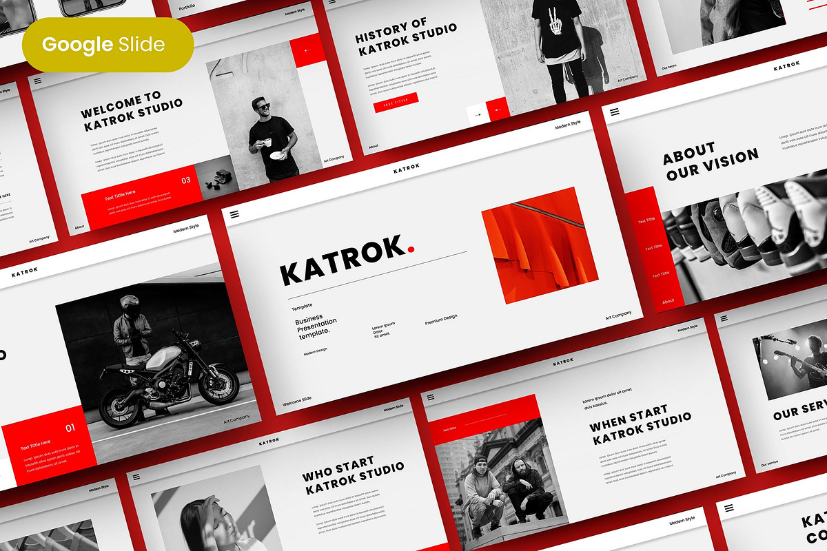 Katrok - Business Google Slide, a Presentation Template by Dens Creative Studio (Photo 1 of 6)
