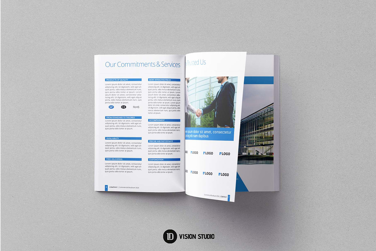 Building Brochure Canva InDesign, a Brochure Template by ID Vision Studio (Photo 7 of 15)