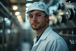 A Whole Milk and Fermented Milk Production Master young male food industry work, a Person Photo by Textures & Backgrounds