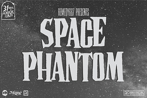 Space Phantom - Retro Sci-Fi Font, a Font by Remedy667