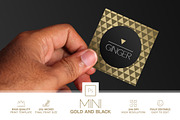 Mini Gold And Black Business Card, a Business Card Template by Marvel (Thumbnail 1 of 6)
