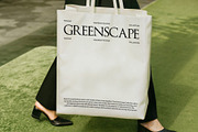 Greenscape 04 : Tote Bag Mockup, a Merchandise Mockup by Made by Attic (Thumbnail 2 of 2)