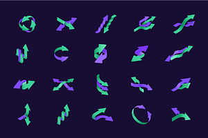 Isometric Arrow Icons