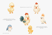 baby animals clipart set, an Animal Illustration by Pink Studio Art (Thumbnail 3 of 10)