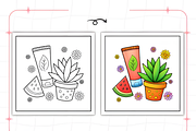 Dessert Bold and Easy Coloring Pages, a Decorative Illustration by Ink Gallery (Thumbnail 3 of 8)