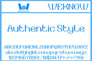 Authentic Style font, a Sans Serif Font by weknow (Thumbnail 1 of 8)
