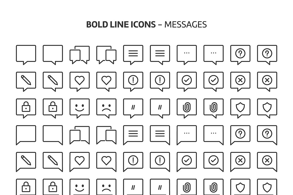 Bold Line Icons, an Outline Icon by Howcolour (Photo 120 of 151)