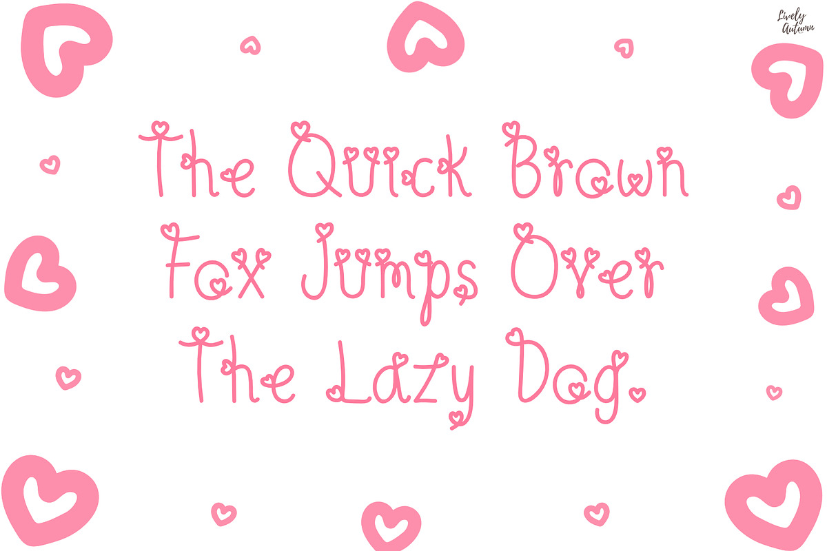 Sweetheart | Decorative font, a Handwritten Font by LivelyAutumn11.11 (Photo 4 of 5)