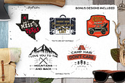 Vintage Camp Badge Logo Mega Kit, a Branding & Logo Template by JeksonGraphics (Thumbnail 26 of 37)