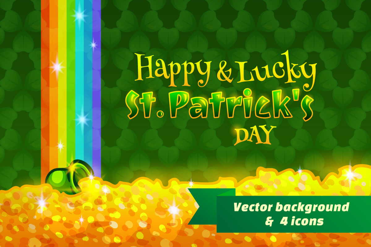 Happy St. Patrick's Day, a Texture Illustration by pinana_treeangle (Photo 1 of 6)