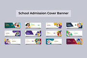 School Admission Social Media Cover, a Social Media Template by Limino™ Studio (Thumbnail 1 of 3)