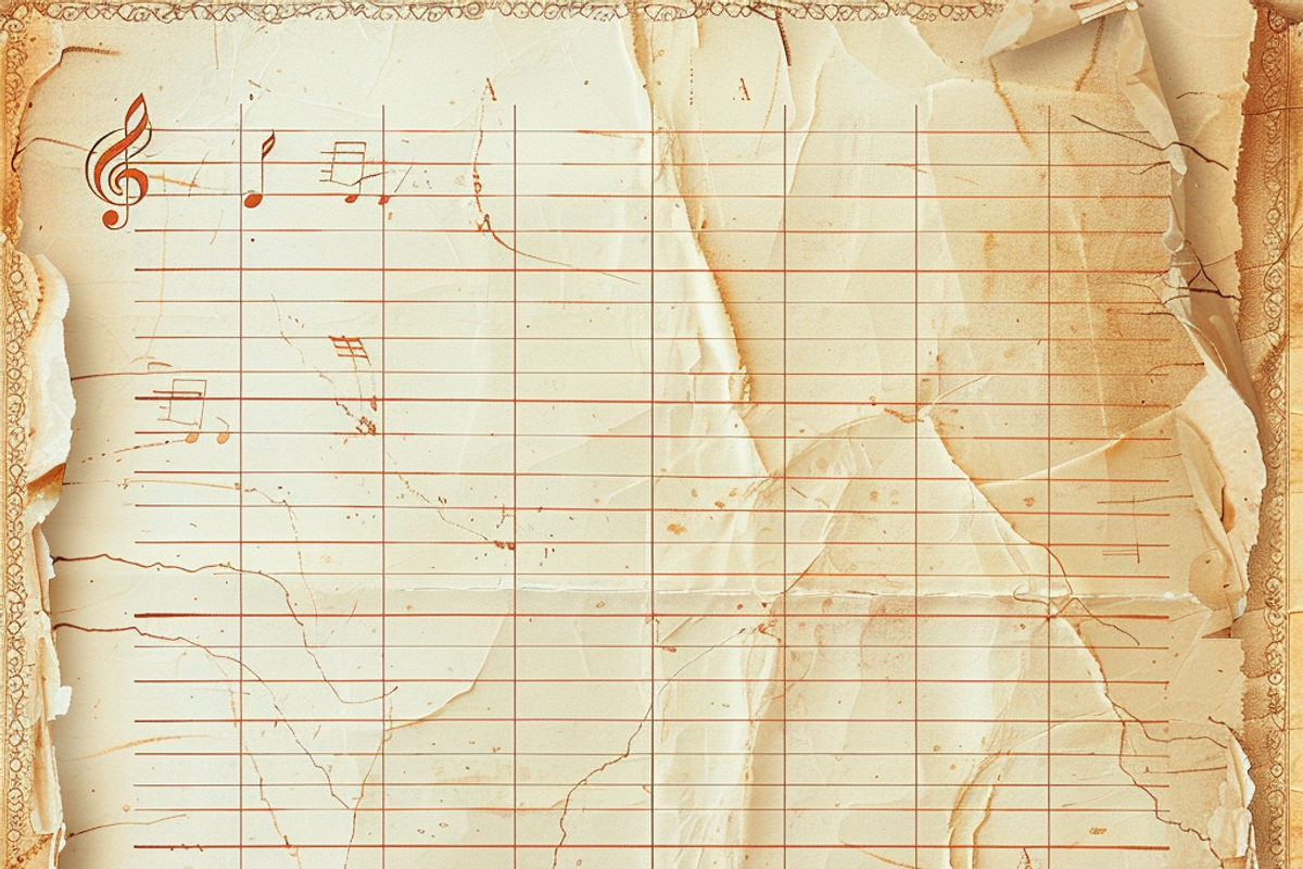 Vintage Music Sheets, a Pattern Graphic by Printable Treasure (Photo 10 of 10)