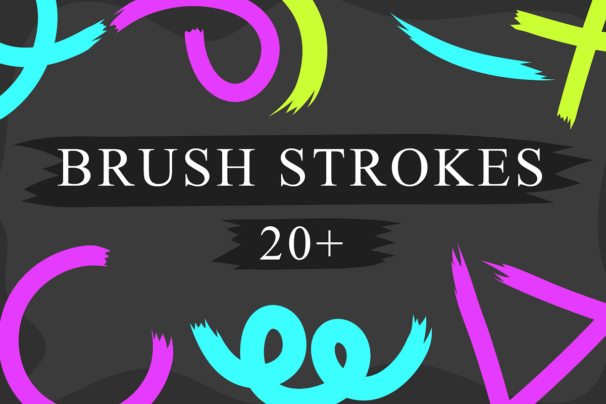 20+ Brush Strokes, a Decorative Illustration by UoaHH (Photo 1 of 2)