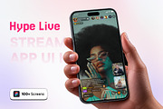 Hype Live Streaming App UI Kit, an App Template by SyalUIUX (Thumbnail 1 of 6)