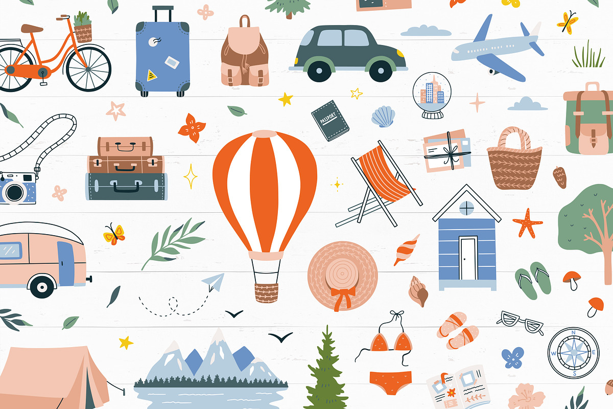 Travel Illustrations & Patterns, an Illustration by Redchocolate (Photo 3 of 9)
