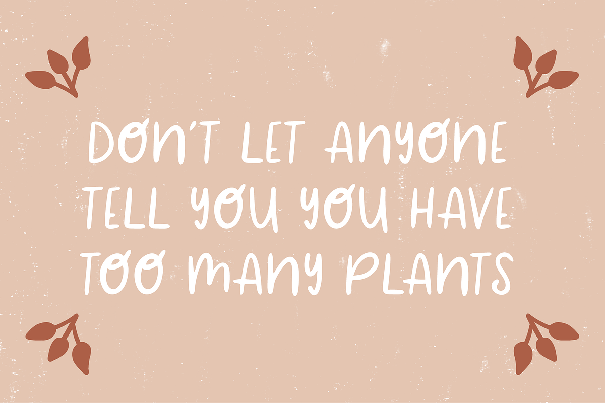 Plant Mama Handwritten Font, a Sans Serif Font by Forth and Wild (Photo 8 of 8)