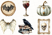 Ivory Gothic Halloween Clipart, an Illustration by OK Design (Thumbnail 5 of 5)