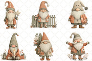 Whimsical Christmas Gnome Clipart, an Illustration by Black Bird Studio (Thumbnail 5 of 6)