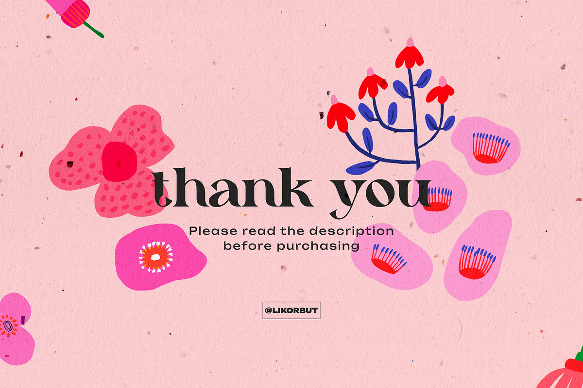 Abstract Modern Flowers Graphics, a Decorative Illustration by likorbut (Photo 9 of 9)
