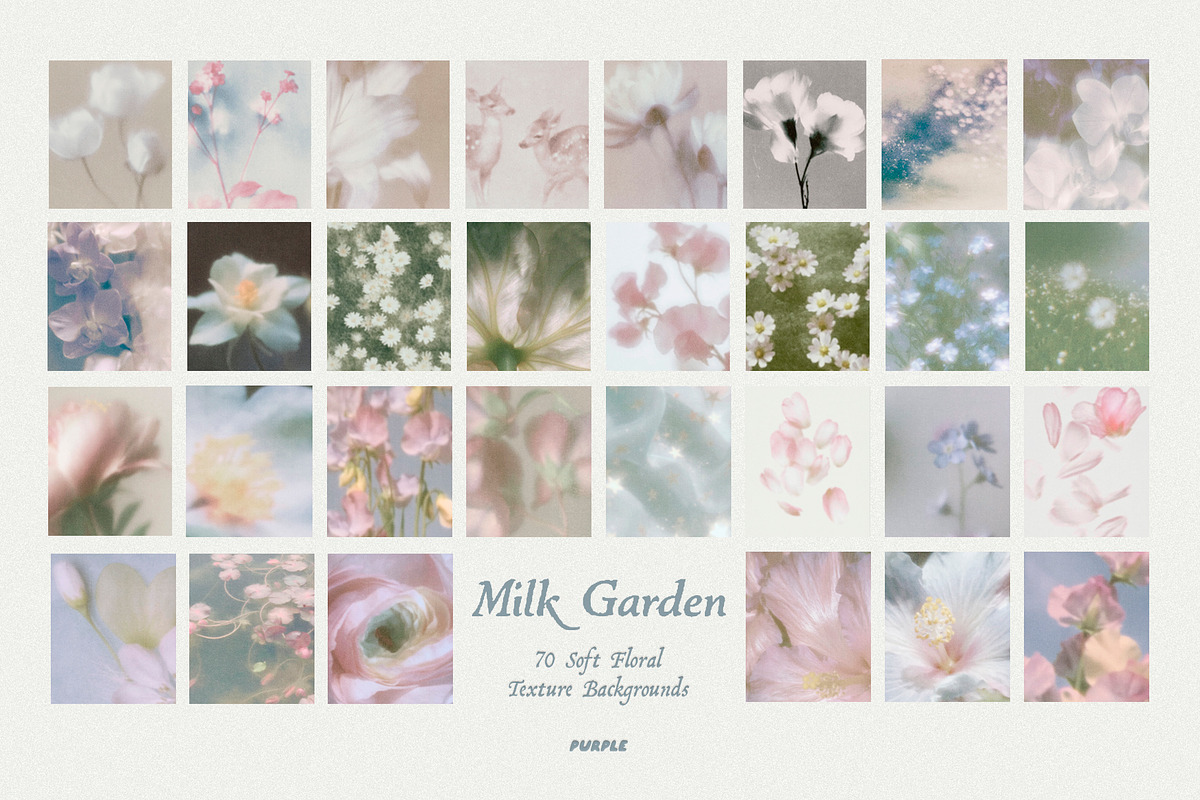 Milk Garden: Texture Backgrounds, a Background Graphic by Purple (Photo 9 of 11)
