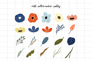 Sophia - Floral Graphic Set, a Decorative Illustration by wulano (Thumbnail 3 of 7)