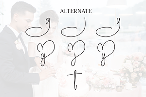 Wedding Birthday Script Font