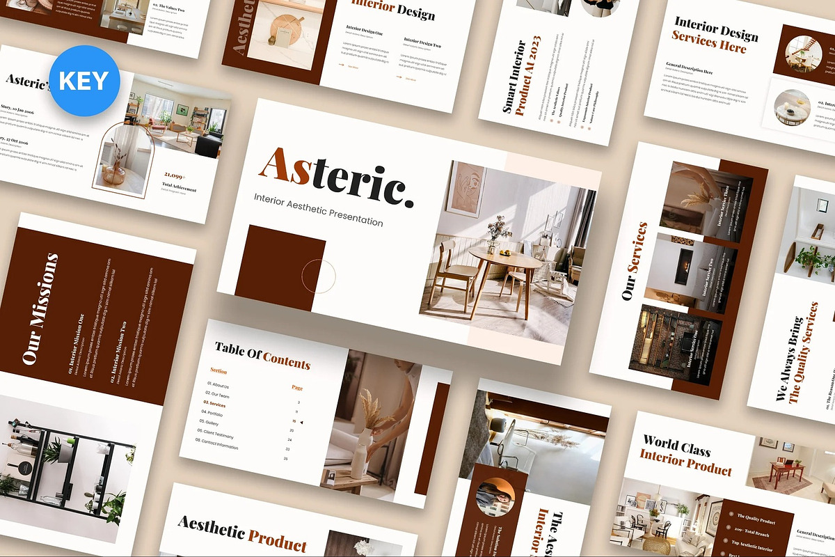 Asteric - Interior Aesthetic Keynote, a Presentation Template by Fit-tee (Photo 1 of 6)